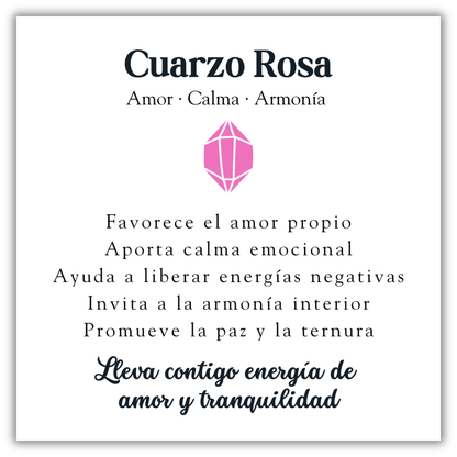 Anillo Amuleto- Cuarzo Rosa